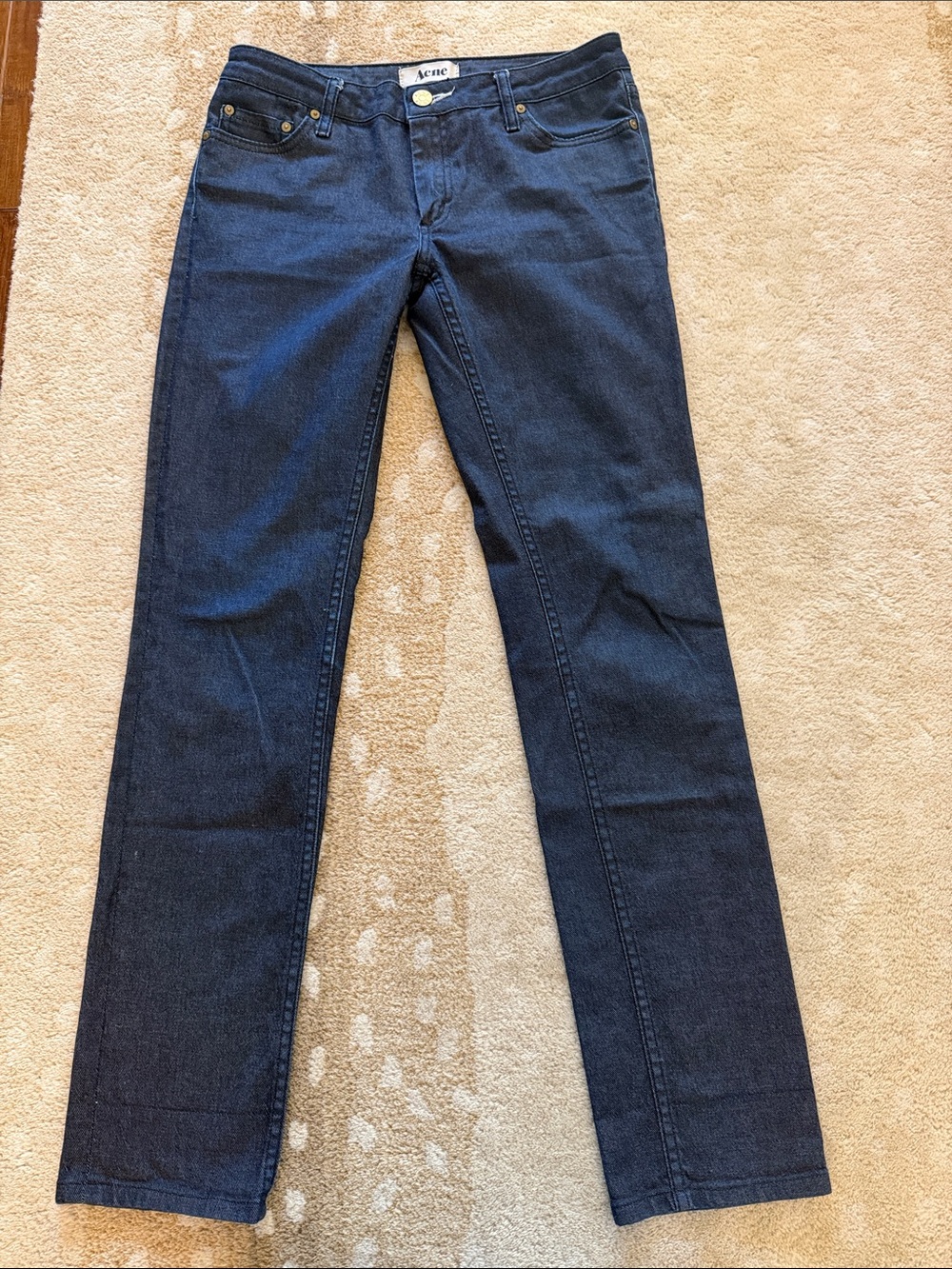 Acne Kex 1 Dark Wash Straight-Leg Women's Jeans